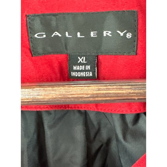 Women’s Gallery Trench coat Red Size XL - Picture 4 of 7